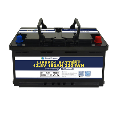 แบตเตอรี่ใหม่ขนาดใหญ่ H8 DIN 12V180Ah LiFePO4 สามารถชาร์จได้ สําหรับรถ RV