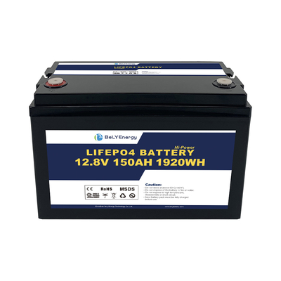 ซื้อ ระยะเวลาใช้งานยาว ความจุเต็ม 150ah 12v Lifepo4 แบตเตอรี่สําหรับระบบพลังงานแสงอาทิตย์ online manufacture