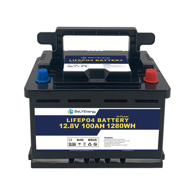 ซื้อ Bluetooth Bely Deep Cycle แบตเตอรี่ 12V 100AH ​​แบบชาร์จไฟได้สำหรับรถกอล์ฟ RV online manufacture
