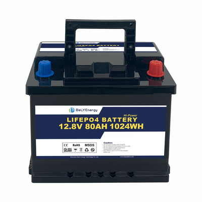 ซื้อ Bely Energy 5000 Cycles 12v 80ah Lifepo4 แบตเตอรี่ สําหรับเครื่องใช้ในบ้าน เรือดําน้ํา online manufacture