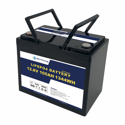 ซื้อ แบตเตอรี่แบบถนอม 105AH 12V LiFePo4 วงจรลึก สําหรับระบบพลังงานแสงอาทิตย์ online manufacture