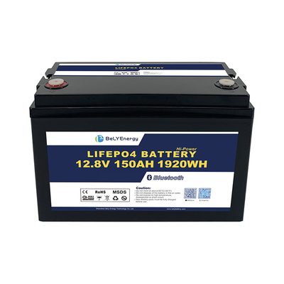 ซื้อ แบตเตอรี่ลิธีอุตสาหกรรมเรือ 150Ah M8 ทอร์มิเนล แบตเตอรี่แสงอาทิตย์ 12.8V ABS Case online manufacture