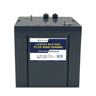 ซื้อ แบตเตอรี่รถกอล์ฟ LiFePO4 48V 40AH พร้อมระบบทำความร้อนในตัวและการสื่อสาร ระดับการป้องกัน IP65 online manufacture