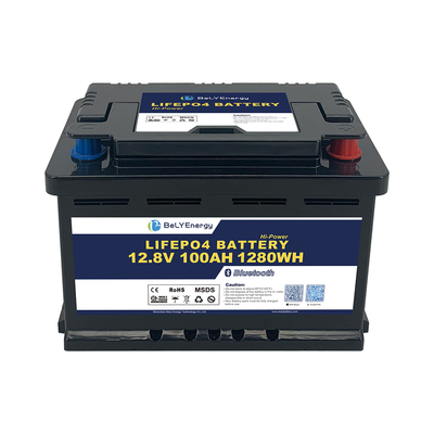 ซื้อ แบตเตอรี่ LiFePO4 12V 100Ah พร้อมใบรับรอง UL1642 UN38.3 และเคส H6 DIN online manufacture