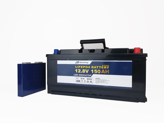 ซื้อ แบตเตอรี่ LiFePO4 แบบชาร์จไฟได้ 1920WH 12V 150AH พร้อมการตรวจสอบ LCD online manufacture