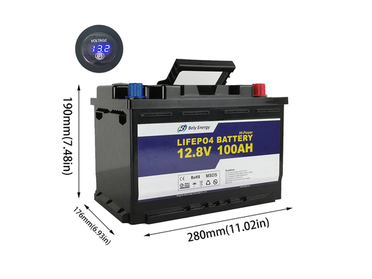 ซื้อ หน้าหลัก 100Ah 12V LiFePo4 แบตเตอรี่แบตเตอรี่ลิเธียมสำหรับเก็บพลังงานแสงอาทิตย์ online manufacture