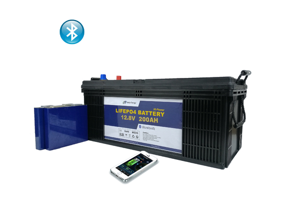 ซื้อ 12V 200Ah แบตเตอรี่ลิเธียมเหล็กฟอสเฟต RV แบตเตอรี่รถเข็นกอล์ฟลิเธียม online manufacture