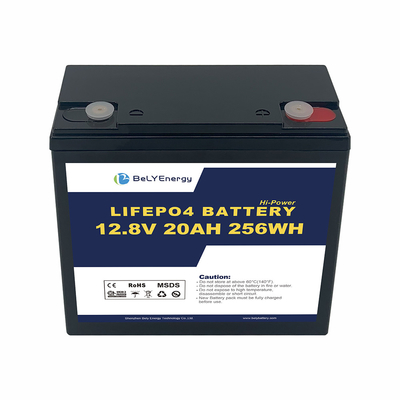 Bely Energy มากกว่า 80% DoD 12V 20AH LiFePo4 แบตเตอรี่สําหรับเก็บพลังงาน / คาร์ทกอล์ฟ