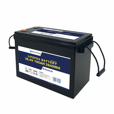Bely น้ําหนักเบา Lifepo4 แบตเตอรี่ 36v 100ah ป้องกัน IP65 สําหรับอิเล็กทรอนิกส์ผู้บริโภค