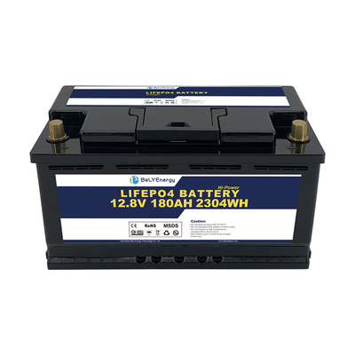 วงจรลึก สามารถชาร์จใหม่ 12v 180ah แบตเตอรี่ลิธีโอสําหรับการเก็บพลังงาน สเตชั่นฐานสกูเตอร์
