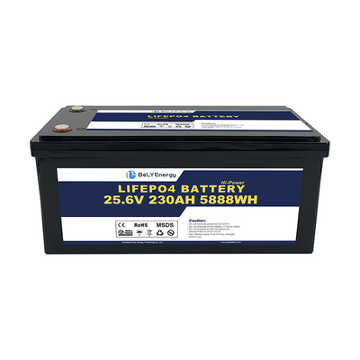 IP65 กันน้ํา ประสิทธิภาพสูง 24V 230Ah LiFePO4 แบตเตอรี่กับ M8 เทอร์มินัล สําหรับเรือ