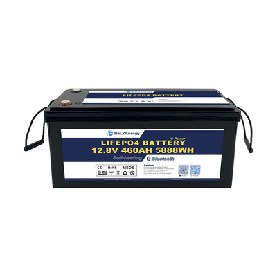 ความจุสูง 12V 460AH LiFePO4 แบตเตอรี่ลิธีียมกับ 200A ปัจจุบัน BMS กับ BT และการทําความร้อนด้วยตัวเอง