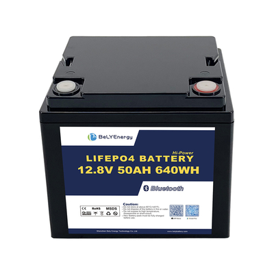 แบตเตอรี่ LiFePo4 12V 50AH พร้อมกับ Smart BMS สําหรับการเริ่มต้นและการเก็บพลังงานบนเรือ