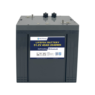 5000 จังหวะ พลังงานสูง รวดเร็ว ชาร์จ แบตเตอรี่ลิตยูไอออน 48V40Ah สําหรับกอล์ฟคาร์ท