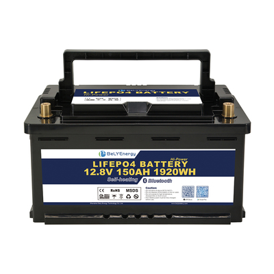 แบตเตอรี่ Lifepo4 12V 150Ah ที่ใช้งานได้นาน พร้อมกระแสไฟปล่อยต่อเนื่องสูงสุด 160A และรอบการใช้งาน ≥3000 รอบ