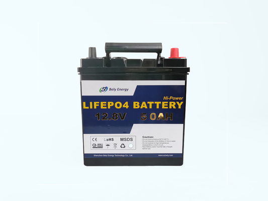 MSDS 12V 50Ah รถกอล์ฟเก็บพลังงานแบตเตอรี่ลิเธียมพร้อมหลอดไฟ LED