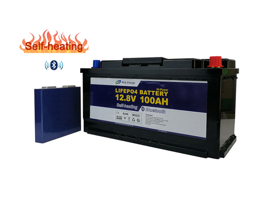 แบตเตอรี่ลิเธียมอุณหภูมิต่ำ 12V 100 แอมป์ชั่วโมงแบตเตอรี่มือถือในบ้าน
